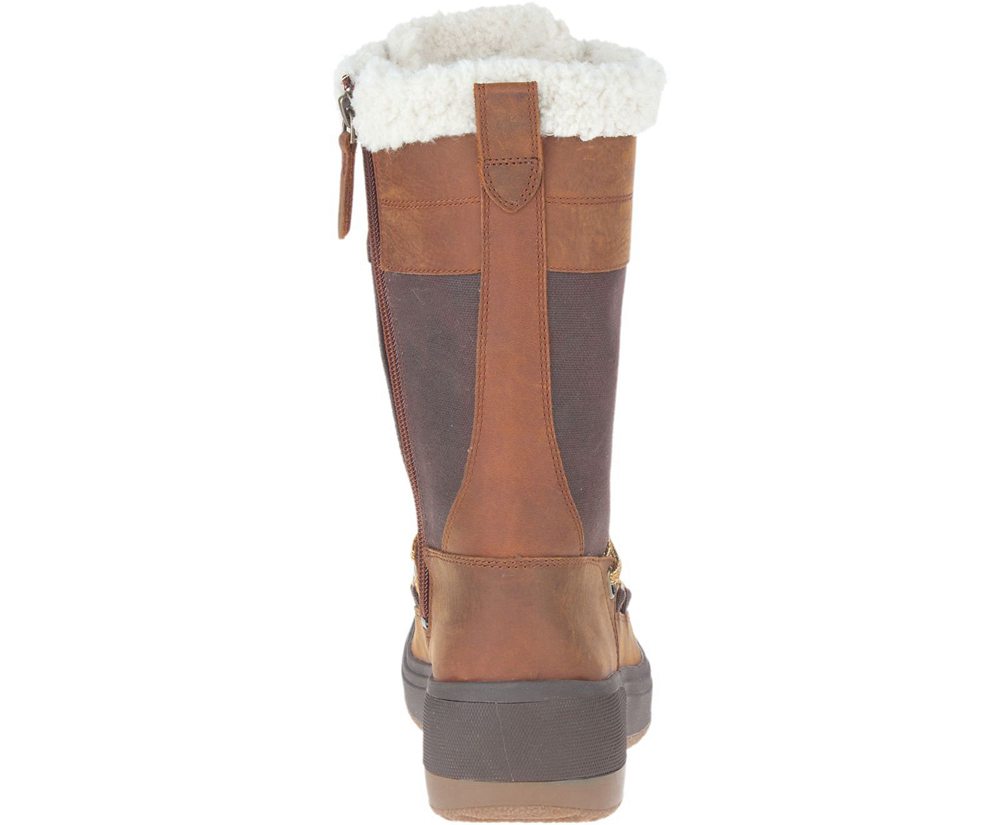 Merrell Støvler Dame - Haven Tall Lace Polar Waterproof - Brune - JPQ236708